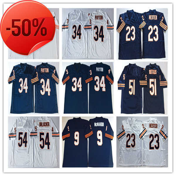NCAA Men Vintage Jersey Football Devin Hester Walter Payton Gale Sayers Mike Singletary Jim McMahon Butkus Perry Richard Dent Dan Hampton, White 
NCAA Men Vintage Jersey Football Devin Hester Walter Payton Gale Sayers Mike Singletary Jim McMahon Butkus Perry Richard Dent Dan Hampton, White