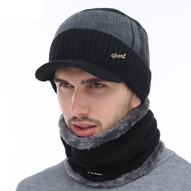 Berets Unisex Knitted Hat Men Winter Beanie Hats For Fur Bonnet Women Skullies Beanies Gorro Beany Balaclava Cap, Black 
Berets Unisex Knitted Hat Men Winter Beanie Hats For Fur Bonnet Women Skullies Beanies Gorro Beany Balaclava Cap, Black