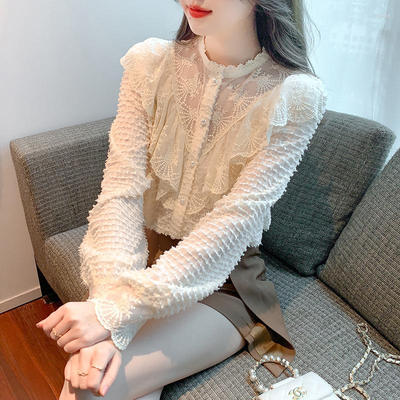 Women' Blouses -2xl Womens Shirts Ladies Blouse Spring Summer Long Sleeve Button O-neck Lace Patchwork Breathable Female Top Clothes Hy73, Picture shown
Women' Blouses -2xl Womens Shirts Ladies Blouse Spring Summer Long Sleeve Button O-neck Lace Patchwork Breathable Female Top Clothes Hy73, Picture shown