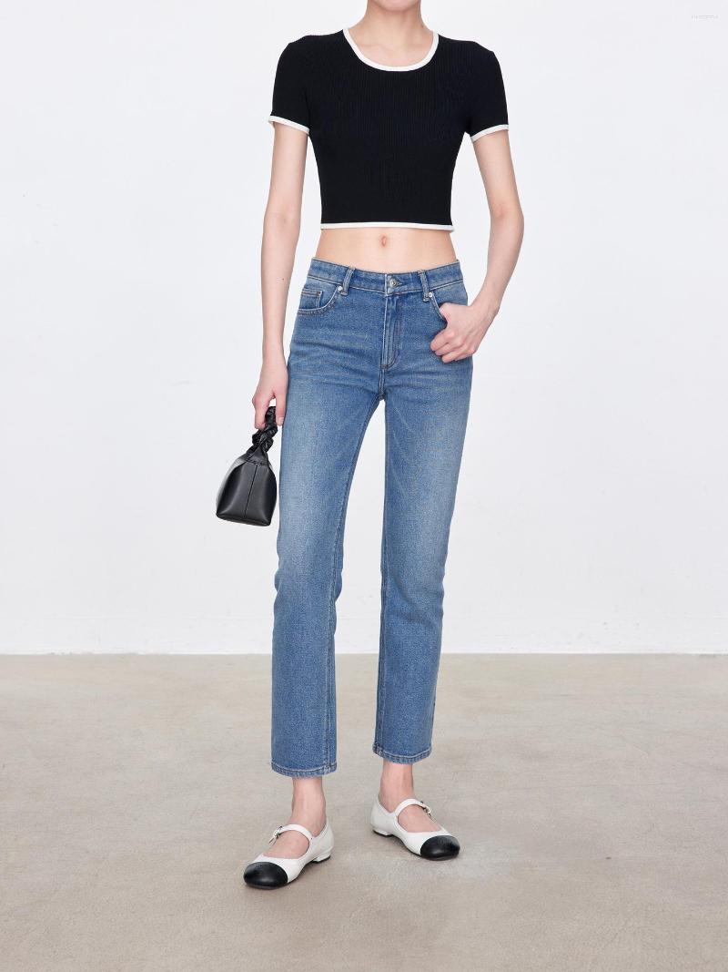Women's Jeans Women's Ankle-length Slim Solid High Waist Denim Pencil Trousers Casual Spring Summer 2023, Blue
Women's Jeans Women's Ankle-length Slim Solid High Waist Denim Pencil Trousers Casual Spring Summer 2023, Blue