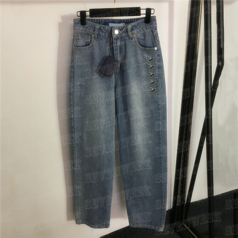Letter Print Womens Jeans Denim Pant Fashion Wide Leg Pants Girl Lady High Street Style Trousers, Blue
Letter Print Womens Jeans Denim Pant Fashion Wide Leg Pants Girl Lady High Street Style Trousers, Blue