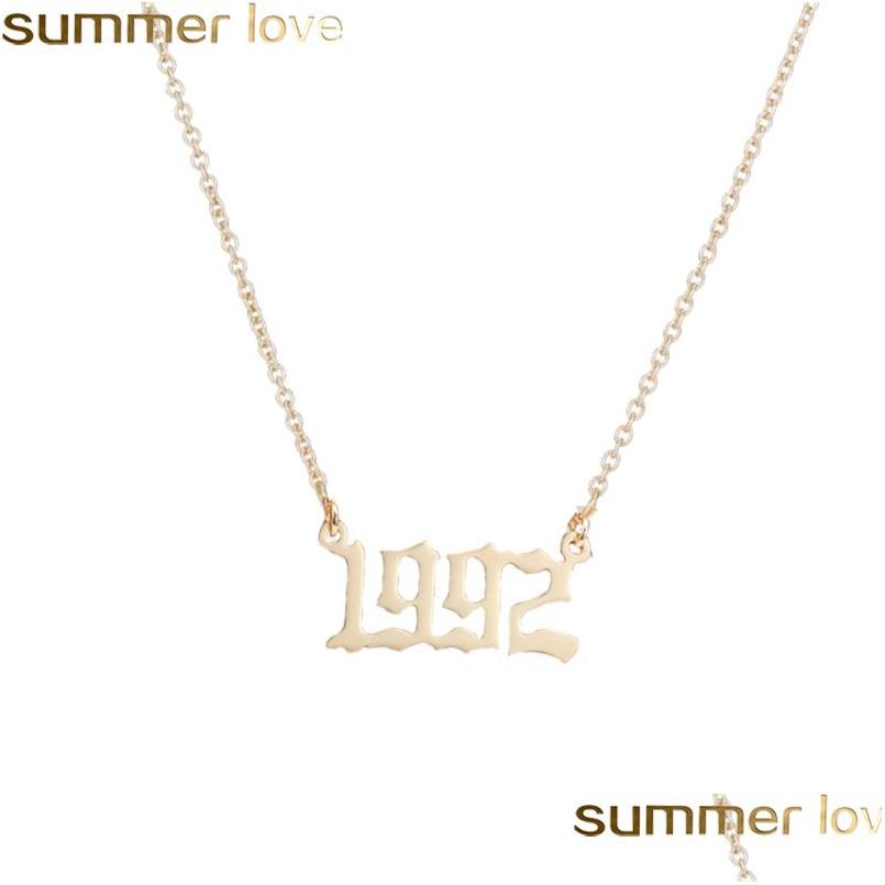Pendant Necklaces Stainless Steel Year Number Necklace Personalized Birth Initial Pendants For Women Girls Birthday Gifts Custom Dro Dhjy5
Pendant Necklaces Stainless Steel Year Number Necklace Personalized Birth Initial Pendants For Women Girls Birthday Gifts Custom Dro Dhjy5