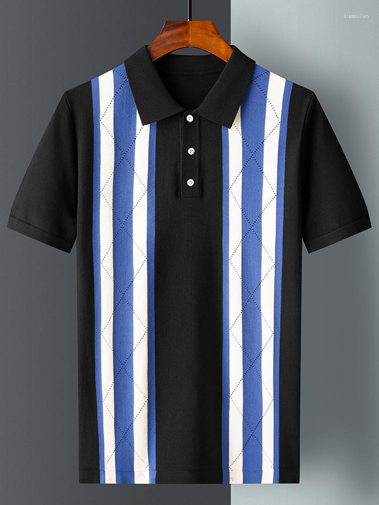 Men's Polos 2023 British Style POLO Shirts Men Knitting Short Sleeve Stripe Lapel Business Casual Top Summer Social Clothing F48, Black
Men's Polos 2023 British Style POLO Shirts Men Knitting Short Sleeve Stripe Lapel Business Casual Top Summer Social Clothing F48, Black