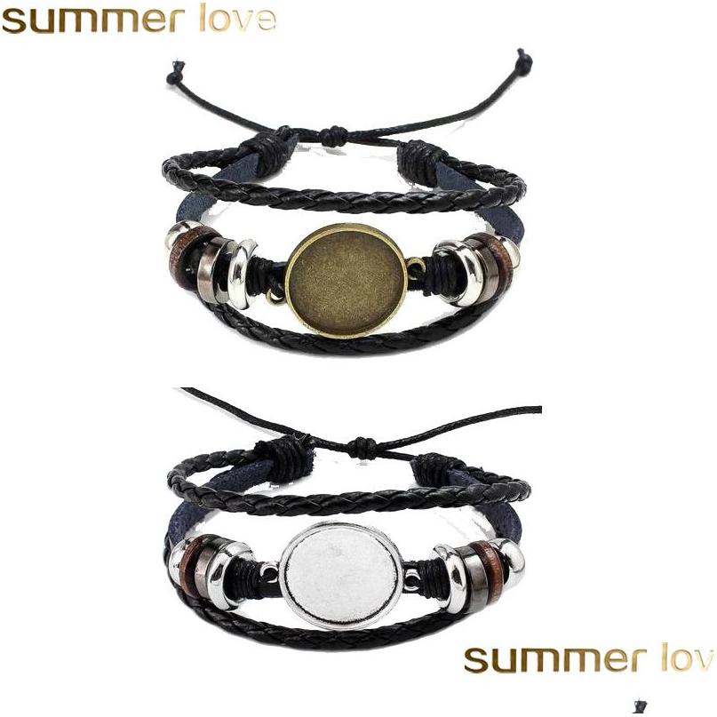Other Bracelets Selling Jewelry Diy Mti Layer Leather Bangle Blank Base Fit 20Mm Round Po Glass Cabochon Setting Bezel Tray Drop Deli Dh5Qk
Other Bracelets Selling Jewelry Diy Mti Layer Leather Bangle Blank Base Fit 20Mm Round Po Glass Cabochon Setting Bezel Tray Drop Deli Dh5Qk
