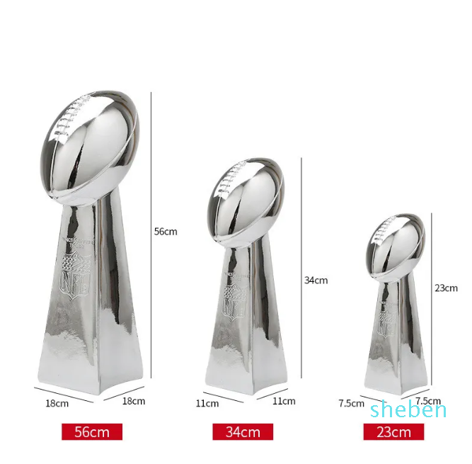 New 23cm/34cm/56cm American Super Bowl Football Trophy American Football Trofeo Champions Team Trophies And Awards
New 23cm/34cm/56cm American Super Bowl Football Trophy American Football Trofeo Champions Team Trophies And Awards