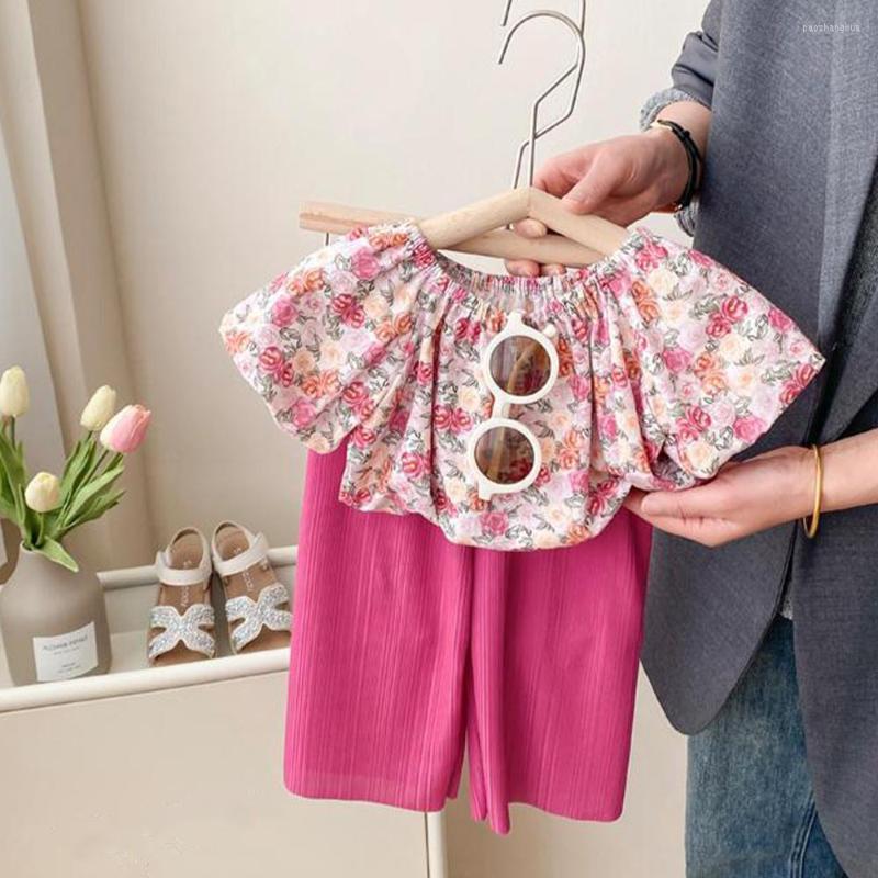 Clothing Sets Fashion Girls Summer Suit Floral Short Sleeve T-shirt Solid Color Pants Two Piece Set Outfits, Az3745 red
Clothing Sets Fashion Girls Summer Suit Floral Short Sleeve T-shirt Solid Color Pants Two Piece Set Outfits, Az3745 red
