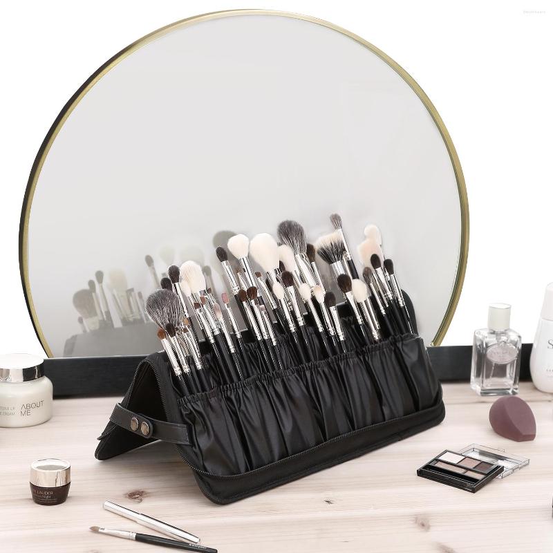 Cosmetic Bags Rownyeon Professional Makeup Brushes Organizer Bag Artist Case Leather Handbag Black Travel Portable, Picture shown
Cosmetic Bags Rownyeon Professional Makeup Brushes Organizer Bag Artist Case Leather Handbag Black Travel Portable, Picture shown