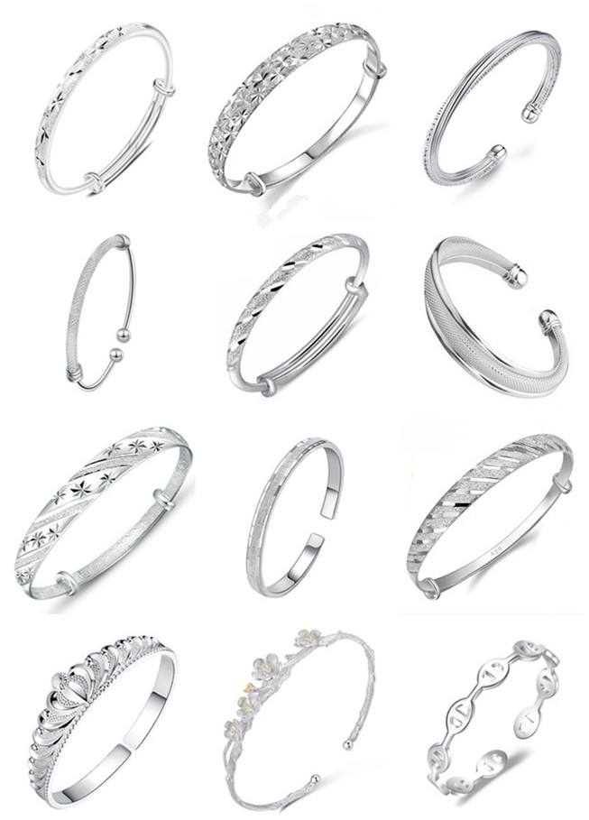 infinity Bracelets 925 Sterling Silver Fashion Charms Bangle Bracelet Retro Vintage Mixed Styles Jewelry for Women Christmas Gift Wholesale
infinity Bracelets 925 Sterling Silver Fashion Charms Bangle Bracelet Retro Vintage Mixed Styles Jewelry for Women Christmas Gift Wholesale