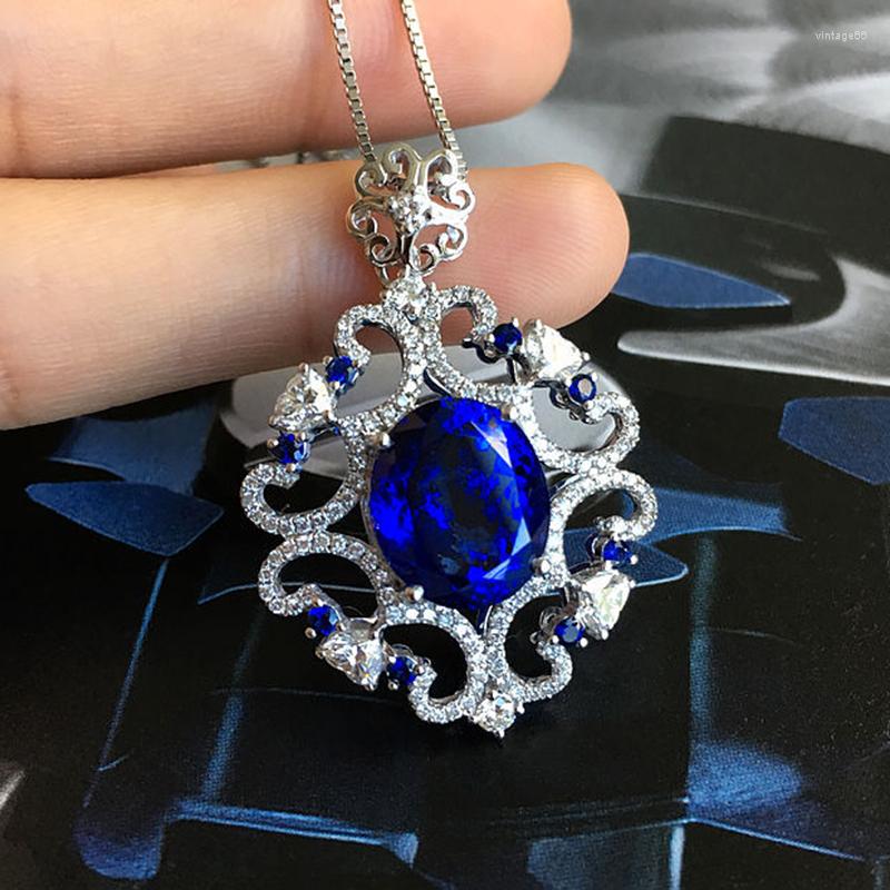 Pendant Necklaces Foydjew Classic Design 8 Simulation Tanzanite Sapphire For Women Silver Color Wedding Banquet Accessorie
Pendant Necklaces Foydjew Classic Design 8 Simulation Tanzanite Sapphire For Women Silver Color Wedding Banquet Accessorie