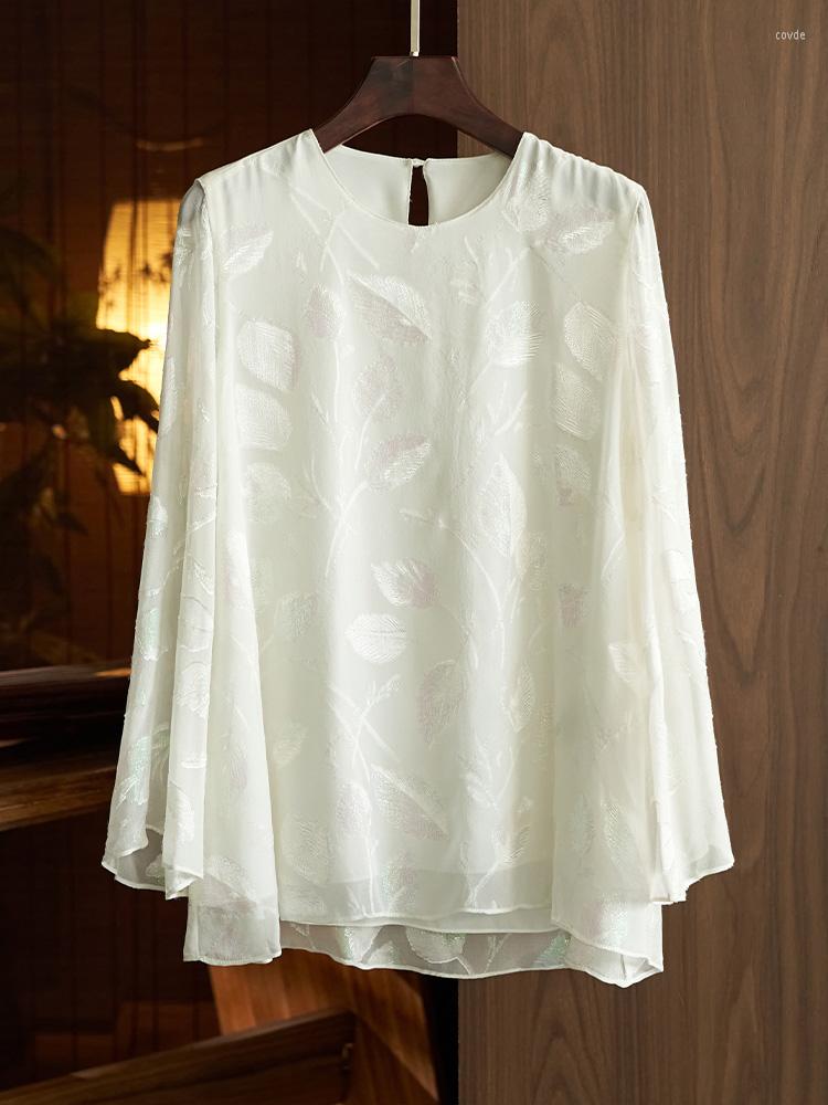 Women' Blouses Silk Shirt Women' Jacquard Thin Summer Mulberry High-end Chinese-style Western-style Chinese Style Vintage Top, Ivory
Women' Blouses Silk Shirt Women' Jacquard Thin Summer Mulberry High-end Chinese-style Western-style Chinese Style Vintage Top, Ivory