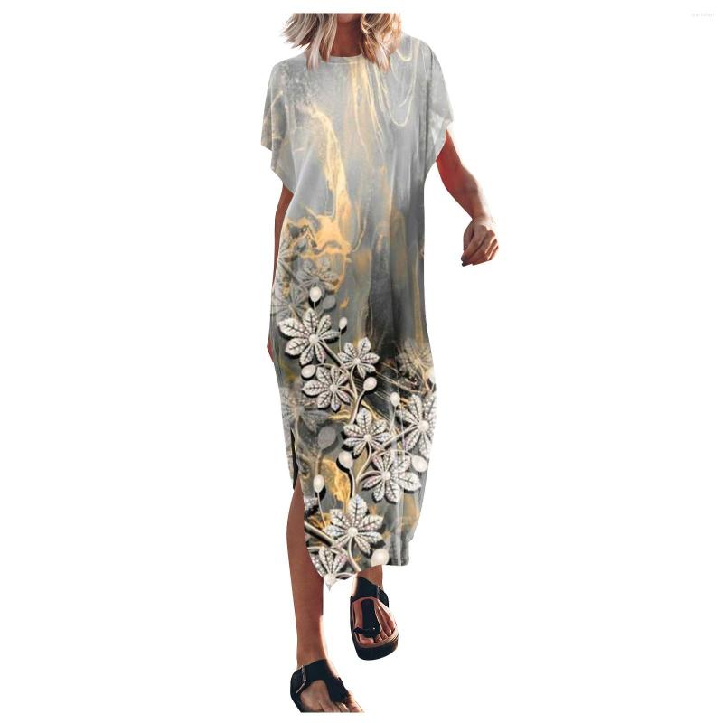 Casual Dresses Fashion Summer Dress Women 2023 Raglan Sleeve Crewneck Loose Slit Side Long Beach Vestido Feminino, Green
Casual Dresses Fashion Summer Dress Women 2023 Raglan Sleeve Crewneck Loose Slit Side Long Beach Vestido Feminino, Green