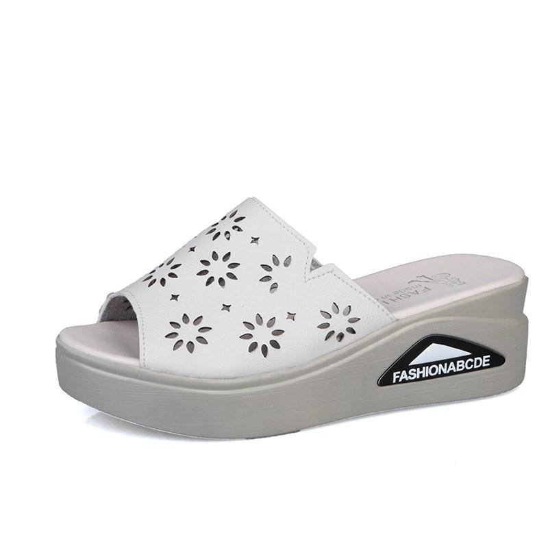 Slippers Summer Women's Cut Out Hollow Casual Shoes Platform Slides Wedges Beach Sandals Ladies High Heels, Black
Slippers Summer Women's Cut Out Hollow Casual Shoes Platform Slides Wedges Beach Sandals Ladies High Heels, Black