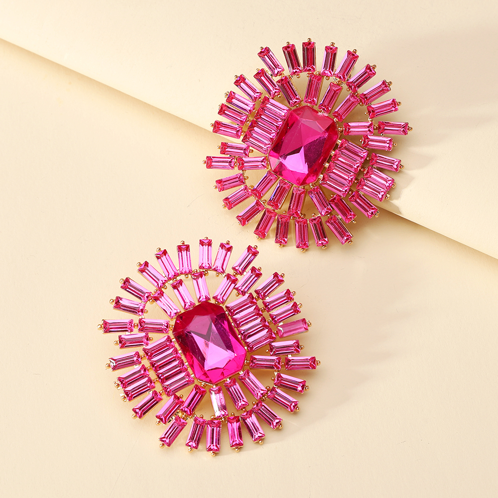 New Fashion Sparkly Crystal Big Stud Earrings For Women Luxury Design Charm Brand Round Unusual Party Jewelry Ear Accessories
New Fashion Sparkly Crystal Big Stud Earrings For Women Luxury Design Charm Brand Round Unusual Party Jewelry Ear Accessories