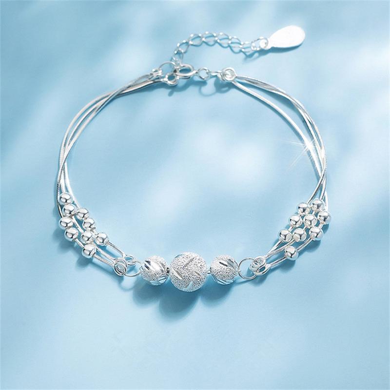 Charm Bracelets Silver Color Round Carved Bead Bracelet Fashion Multilayer Bangle For Women Girls Good Luck Blessing Gifts Bohemian JewelryC
Charm Bracelets Silver Color Round Carved Bead Bracelet Fashion Multilayer Bangle For Women Girls Good Luck Blessing Gifts Bohemian JewelryC