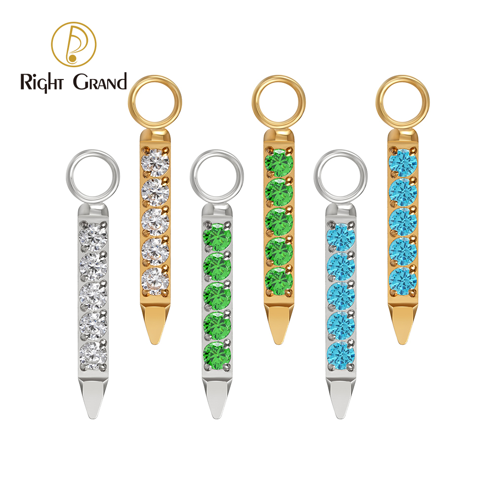 Right Grand ASTM F136 Titanium Dainty Cubic Zirconia Bar Charm for Lobe Ear Piercing Drop Dangle Earring
Right Grand ASTM F136 Titanium Dainty Cubic Zirconia Bar Charm for Lobe Ear Piercing Drop Dangle Earring