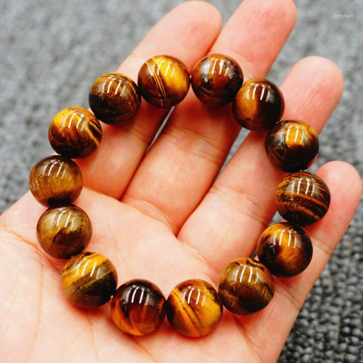 Strand Natural Tiger Eye Stone Bracelet Yellow AB Crystal Beads Jewelry Fair Gift Wholesale
Strand Natural Tiger Eye Stone Bracelet Yellow AB Crystal Beads Jewelry Fair Gift Wholesale