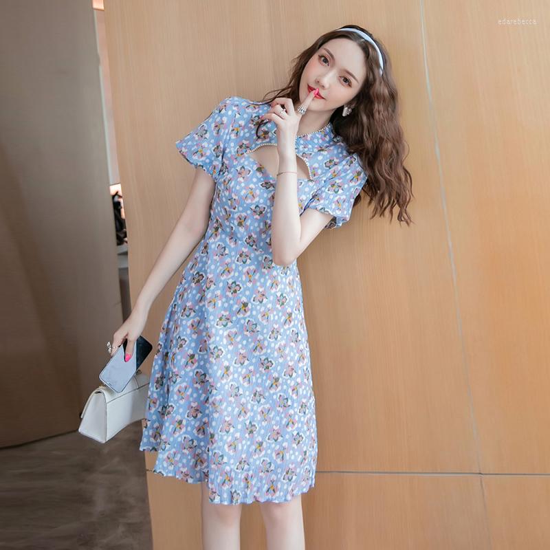 Party Dresses Fashion Summer Korean Casual Midi Streetwear Dress Ladies Elegant Chinese Style Vintage Puff Sleeve Hollow Flower Vacation, Blue
Party Dresses Fashion Summer Korean Casual Midi Streetwear Dress Ladies Elegant Chinese Style Vintage Puff Sleeve Hollow Flower Vacation, Blue