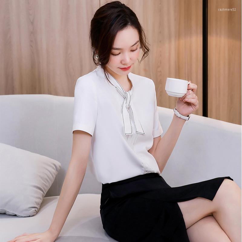 Women's Blouses Fashion Women & Shirts White Short Sleeve Summer Ladies Office Work Wear Tops OL Styles, Shirt only
Women's Blouses Fashion Women & Shirts White Short Sleeve Summer Ladies Office Work Wear Tops OL Styles, Shirt only