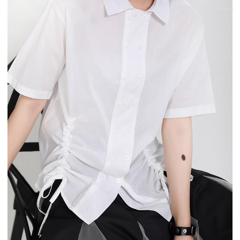 Women's Blouses Top Women's Summer Design Sense 2023 Double-breasted Hem Draw Rope Concave Style Shirt Women, Black
Women's Blouses Top Women's Summer Design Sense 2023 Double-breasted Hem Draw Rope Concave Style Shirt Women, Black