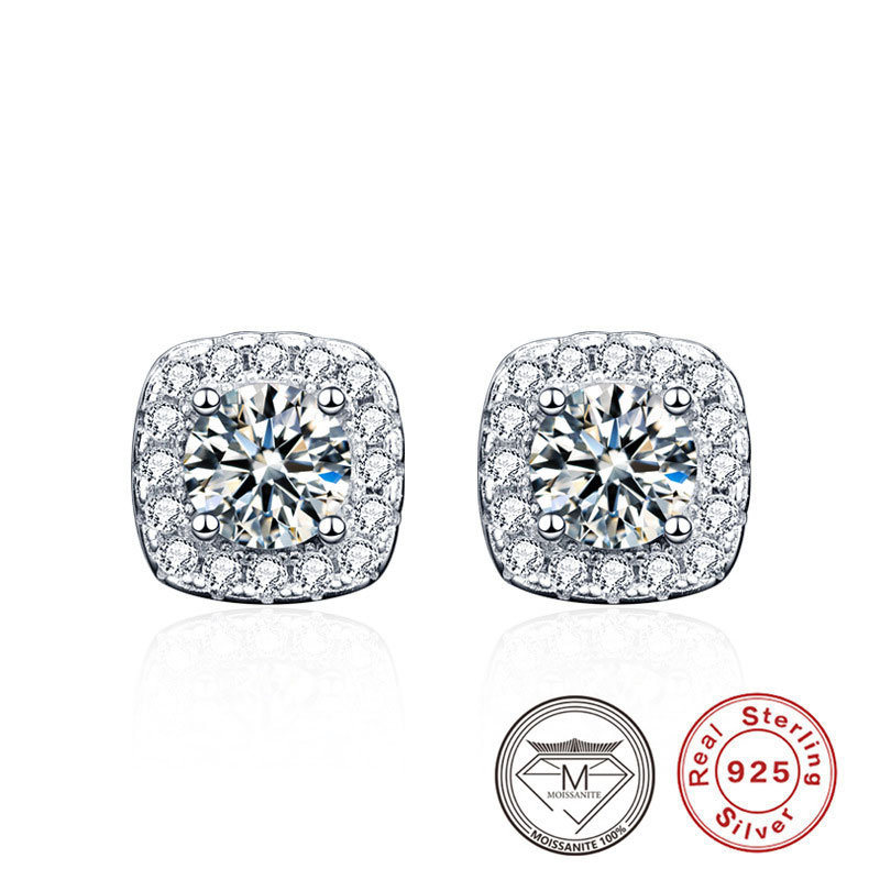 925 Sterling Silver Moissanite Earrings Sqaure Design Stud Earring Jewelry for Women Ear Studs
925 Sterling Silver Moissanite Earrings Sqaure Design Stud Earring Jewelry for Women Ear Studs
