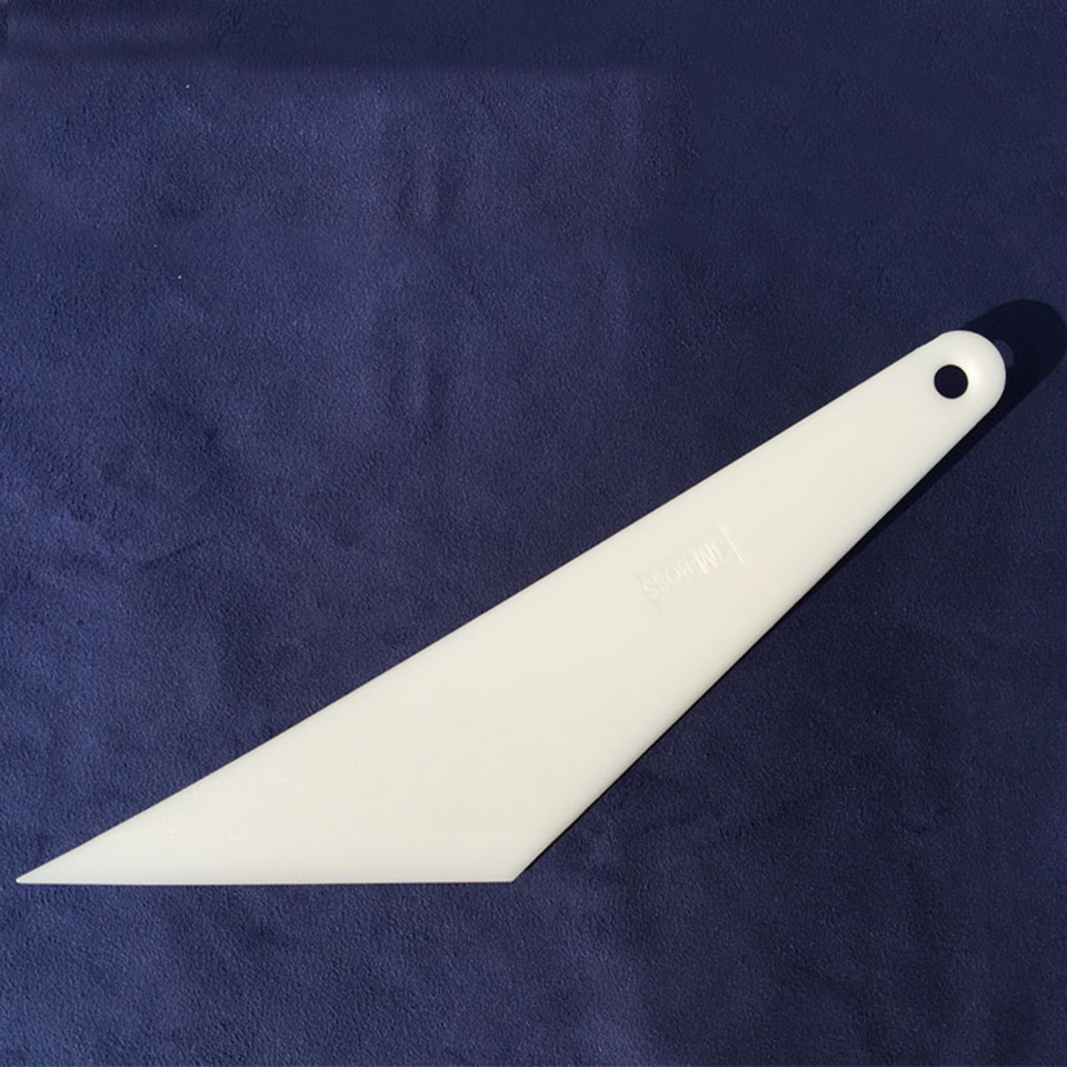 Professional Grade Auto Glass Tinting Squeegee - Thermal Safe White Handle Tool for Vehicle Detailing MO-104Y