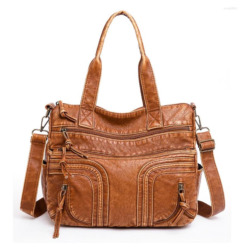 Evening Bags Ladies Soft Leather Handbags Purses Simple Leisure Messenger Luxury Designer Fashion Shoulder Crossbody For Women, Brown-2
Evening Bags Ladies Soft Leather Handbags Purses Simple Leisure Messenger Luxury Designer Fashion Shoulder Crossbody For Women, Brown-2