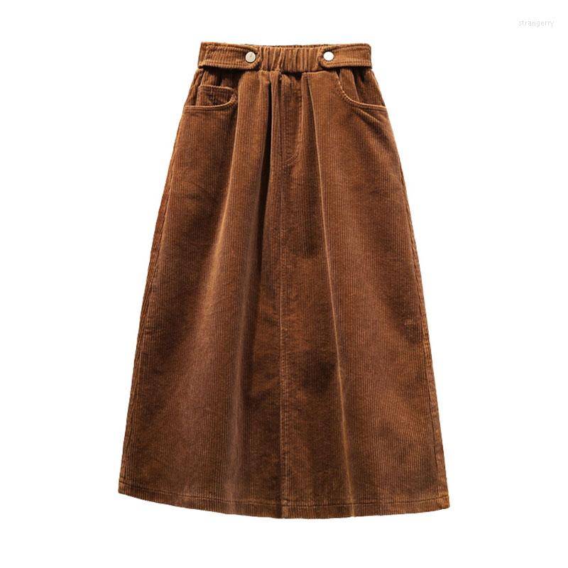 Skirts 5XL Large Size Women's Skirt Autumn Winter Fashion Corduroy Mid-Long Elastic Waist Loose Casual Women A-line, Black
Skirts 5XL Large Size Women's Skirt Autumn Winter Fashion Corduroy Mid-Long Elastic Waist Loose Casual Women A-line, Black
