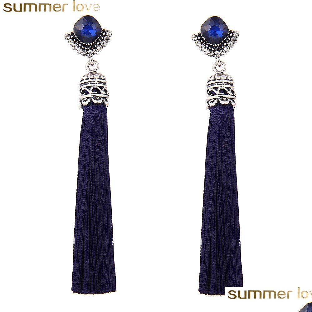 Charm Fashion Boho Ethnic Crystal Beads Long Tassel Drop Earrings Style Dangle Earring For Women Wholesale Jewelry Delivery Dhrdh
Charm Fashion Boho Ethnic Crystal Beads Long Tassel Drop Earrings Style Dangle Earring For Women Wholesale Jewelry Delivery Dhrdh