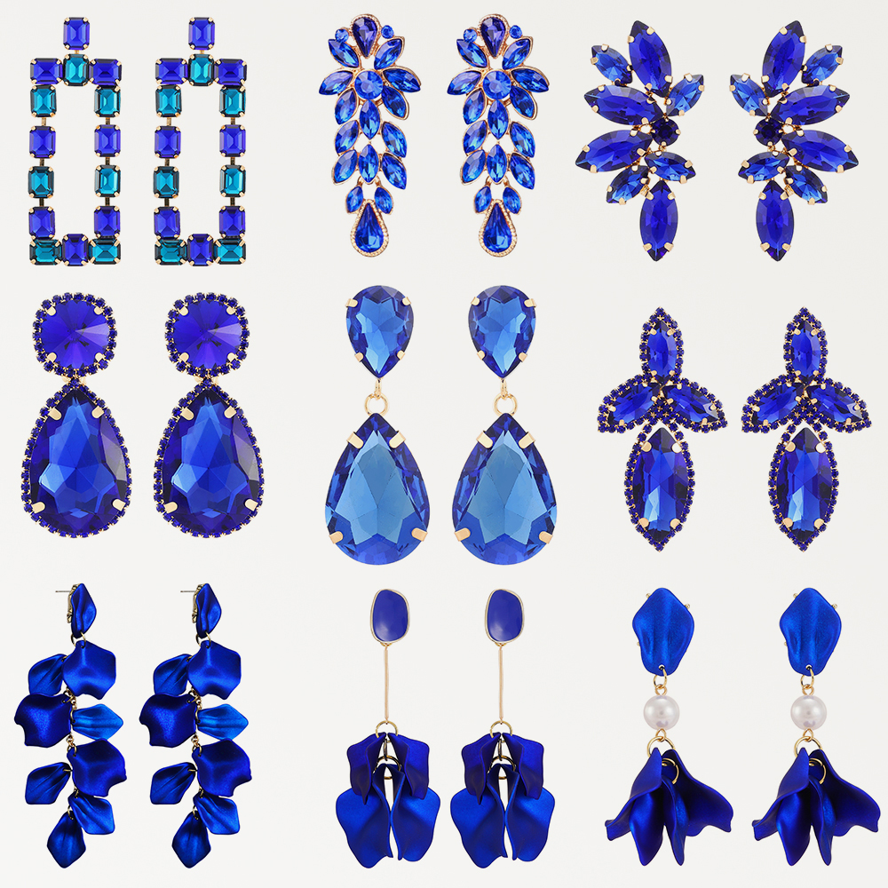 Dark Blue Series Long Dangle Drop Earrings For Women 2022 Trend Luxury Flower Geometric Acrylic Crystal Vintage Charm Jewelry
Dark Blue Series Long Dangle Drop Earrings For Women 2022 Trend Luxury Flower Geometric Acrylic Crystal Vintage Charm Jewelry