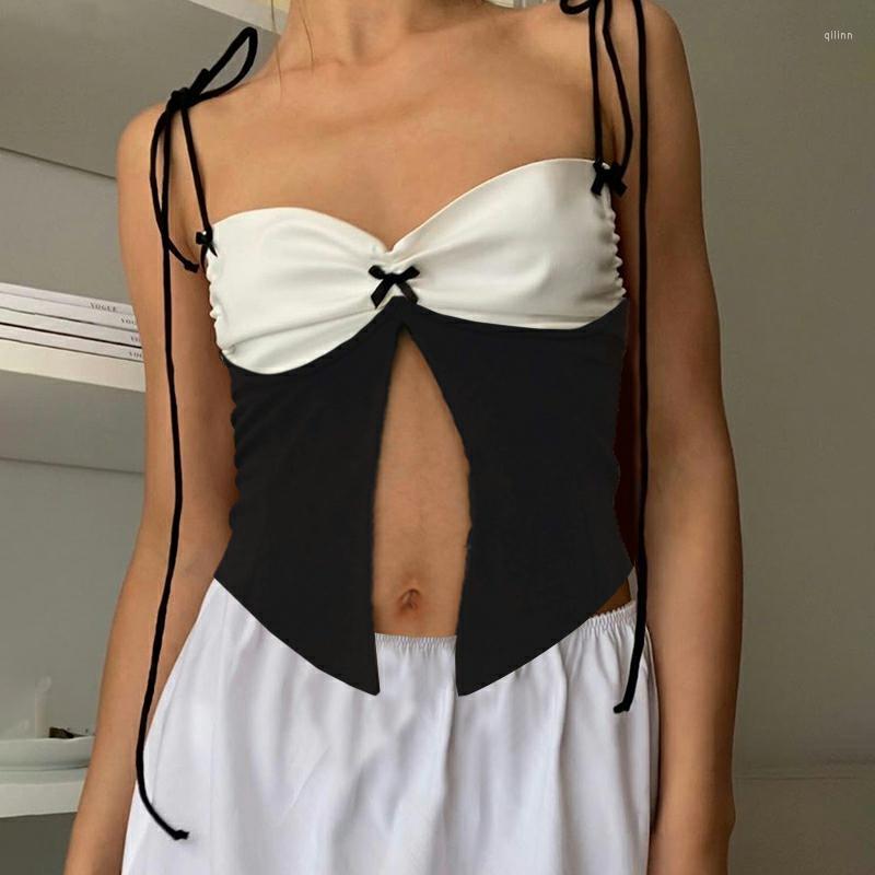 Women' Tanks Combhasaki Women Sexy 2000s Y2K Vintage Fairy Crop Tops Sleeveless Tie-up Spaghetti Strapes Open Front Split Backless Camisole, Black
Women' Tanks Combhasaki Women Sexy 2000s Y2K Vintage Fairy Crop Tops Sleeveless Tie-up Spaghetti Strapes Open Front Split Backless Camisole, Black