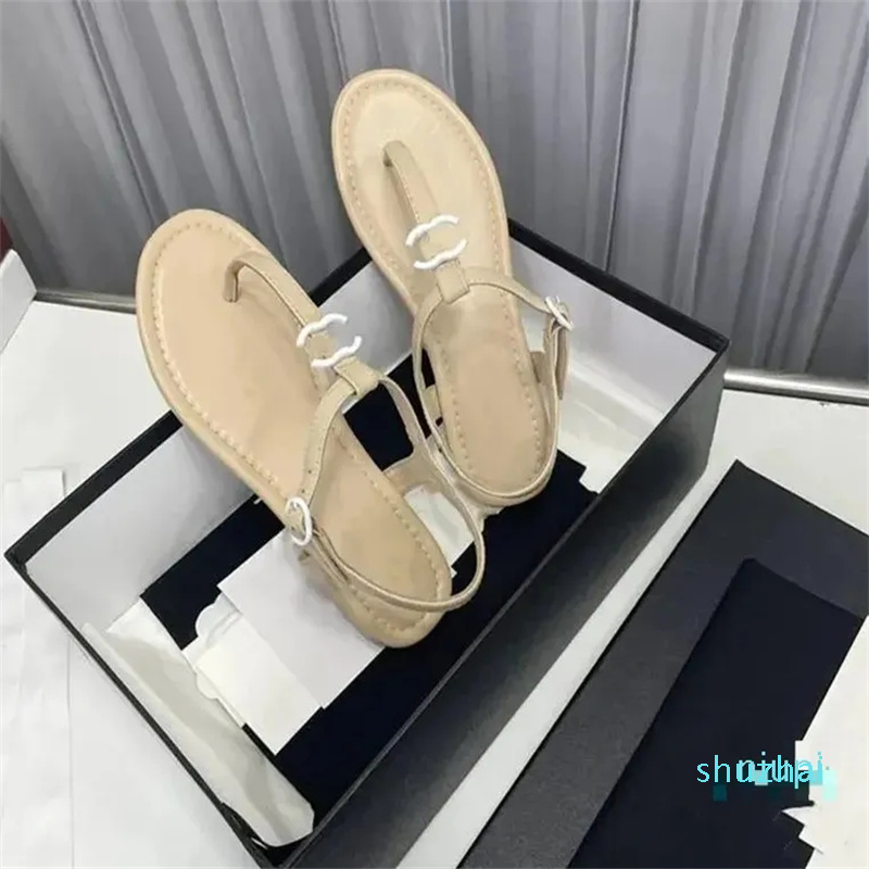 Designer Summer Women Sandals 2023 Business Dress Wedding Party Leather Casual Flat heel Slippers, White
Designer Summer Women Sandals 2023 Business Dress Wedding Party Leather Casual Flat heel Slippers, White