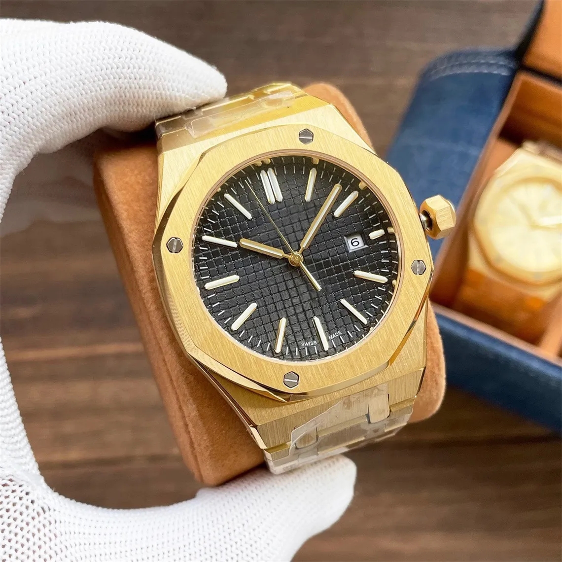 Men's watch automatic mechanical sapphire glass underwire classic business luxury watch, Color
Men's watch automatic mechanical sapphire glass underwire classic business luxury watch, Color