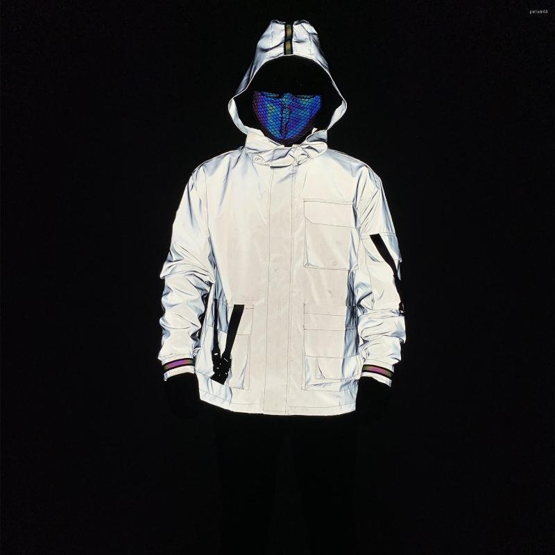 Men's Jackets 2023 Men's Webbing Multi-Pocket Functional Reflective Workwear Jacket Loose Large Size Hooded, Black
Men's Jackets 2023 Men's Webbing Multi-Pocket Functional Reflective Workwear Jacket Loose Large Size Hooded, Black