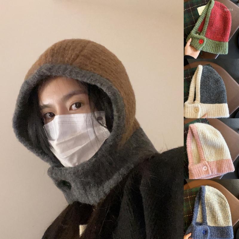 Berets Warm Winter Knitted Hat Ear Flaps Neck Scarf Women Autumn Headwear Lady Fashion Hooded Windproof Caps Headgear, Dark gray beige
Berets Warm Winter Knitted Hat Ear Flaps Neck Scarf Women Autumn Headwear Lady Fashion Hooded Windproof Caps Headgear, Dark gray beige