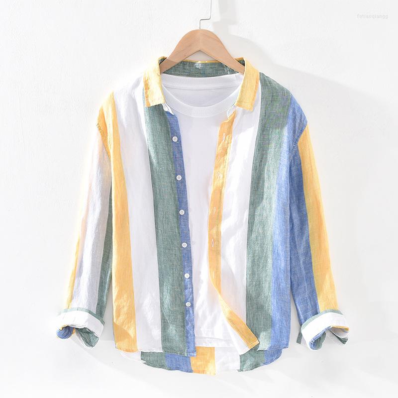 Men's Casual Shirts Striped Linen For Man Pure Made Breathable Comfortable Long Sleeve Loose Autumn Winter GML03-1938, Blue
Men's Casual Shirts Striped Linen For Man Pure Made Breathable Comfortable Long Sleeve Loose Autumn Winter GML03-1938, Blue