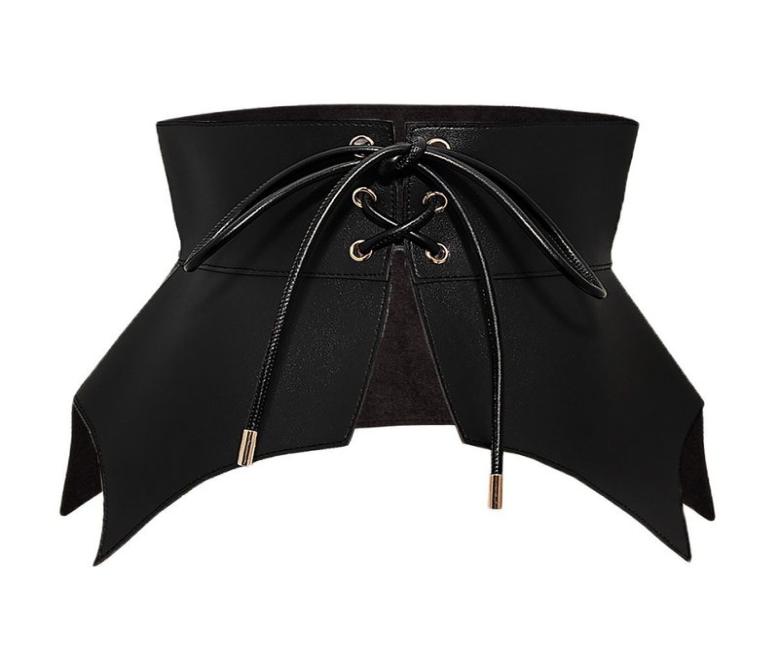 Black Irregular Leather Long Wide Belt Punk Style Women Fashion Autumn Winter Lace Up PU Waistband Corset Belts 2205091952847
Black Irregular Leather Long Wide Belt Punk Style Women Fashion Autumn Winter Lace Up PU Waistband Corset Belts 2205091952847
