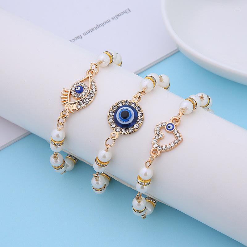 Strand Korean Elegance Love Pearl Evil's Eye Bracelet For Women Round Zircon Beaded Fashion Couple Jewelry Friend Gifts
Strand Korean Elegance Love Pearl Evil's Eye Bracelet For Women Round Zircon Beaded Fashion Couple Jewelry Friend Gifts