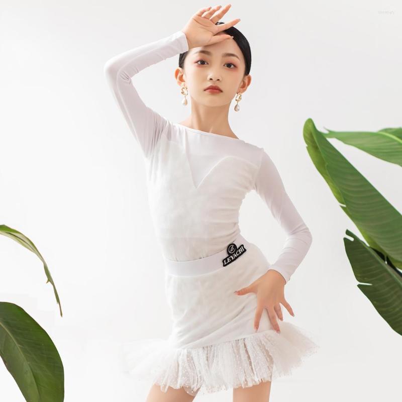 Stage Wear 2023 White Latin Dance Costume For Girls Bodysuit Skirt Rumba Samba Dancing Competition Dress Cha Performance Clothes YS4220 
Stage Wear 2023 White Latin Dance Costume For Girls Bodysuit Skirt Rumba Samba Dancing Competition Dress Cha Performance Clothes YS4220