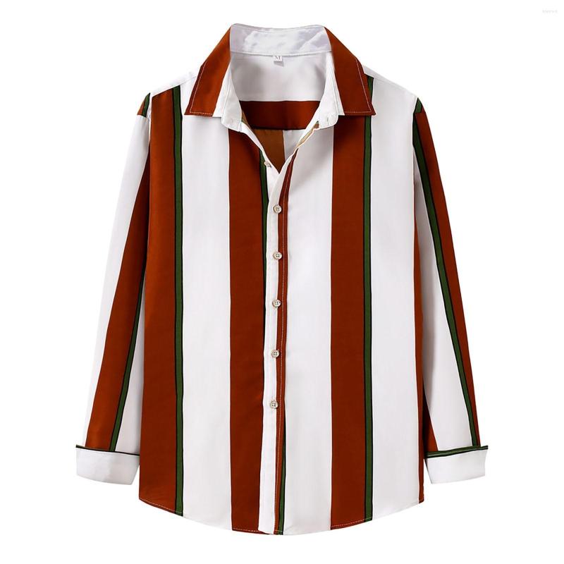 Men' Casual Shirts 2023 Autumn Hawaii Men Shirt Blouse Stripes Long Sleeve T-Shirts Buttons Beach Camisas Para Hombre Free Shippin, Red-c
Men' Casual Shirts 2023 Autumn Hawaii Men Shirt Blouse Stripes Long Sleeve T-Shirts Buttons Beach Camisas Para Hombre Free Shippin, Red-c