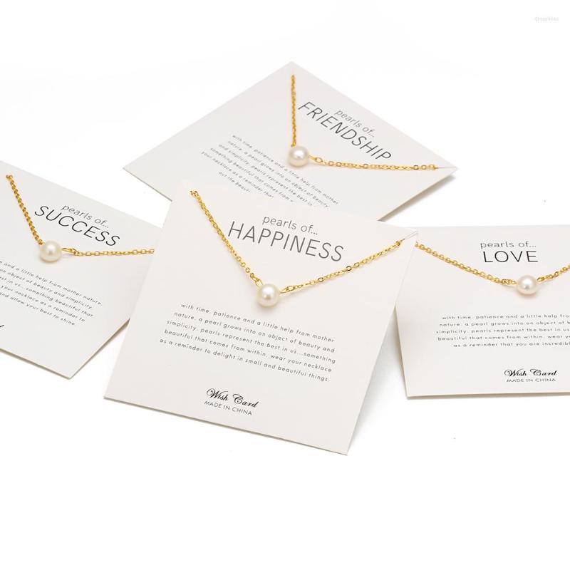Pendant Necklaces Wish Card Pearl Necklace For Women Christmas Gift Trendy Gold Color Chain Fashion Jewelry CN287
Pendant Necklaces Wish Card Pearl Necklace For Women Christmas Gift Trendy Gold Color Chain Fashion Jewelry CN287