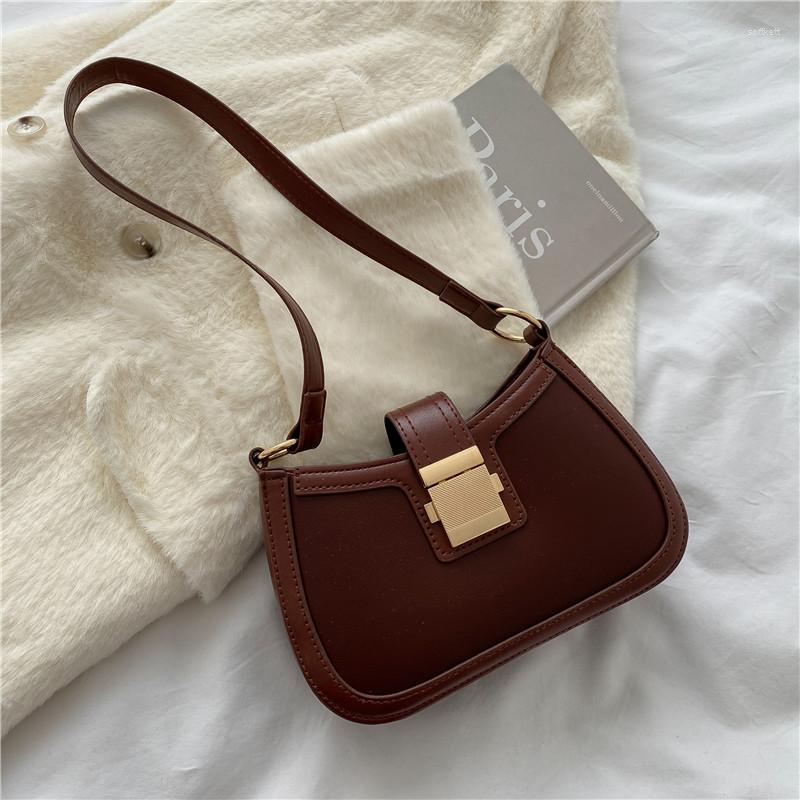 Evening Bags Vintage Trendy Ladies Underarm Shoulder Bag Solid Color Lacquer PU Leather Handbag Women Fashion Brand Simple Female Chain, Brown
Evening Bags Vintage Trendy Ladies Underarm Shoulder Bag Solid Color Lacquer PU Leather Handbag Women Fashion Brand Simple Female Chain, Brown