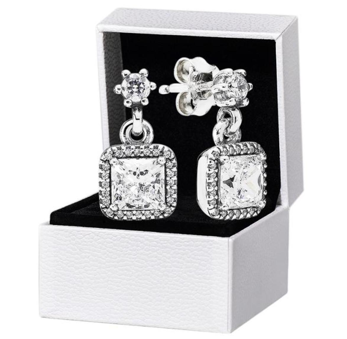 Square CZ Diamond Pendant Stud Earrings for Pandora 925 Sterling Silver Wedding Party Jewelry For Women Girlfriend Gift designer E5341148
Square CZ Diamond Pendant Stud Earrings for Pandora 925 Sterling Silver Wedding Party Jewelry For Women Girlfriend Gift designer E5341148