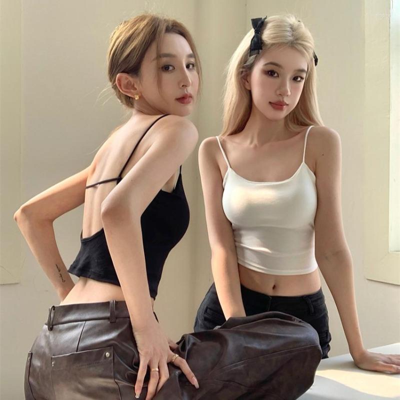Women's Tanks Women Tank Crop Top Seamless Underwear Female Back Hollowed Out Sexy Lingerie Cropped Tube Camisole Streetwear, Black
Women's Tanks Women Tank Crop Top Seamless Underwear Female Back Hollowed Out Sexy Lingerie Cropped Tube Camisole Streetwear, Black