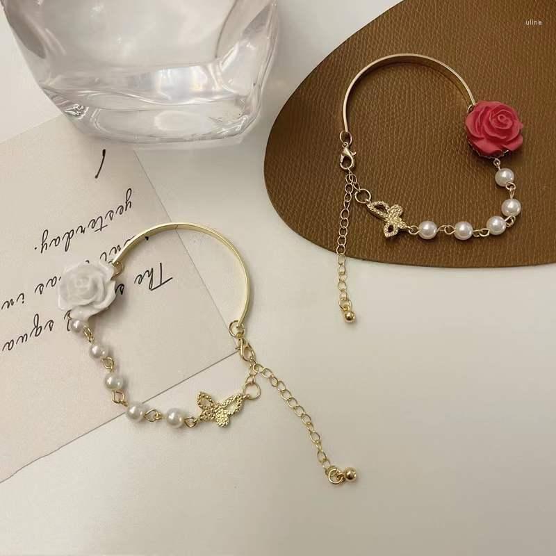 Charm Bracelets Fashion Sweet Fairy Flower Bracelet For Women Asymmetric Lady Splicing Femme Temperament Bangle Jewelry Gifts
Charm Bracelets Fashion Sweet Fairy Flower Bracelet For Women Asymmetric Lady Splicing Femme Temperament Bangle Jewelry Gifts