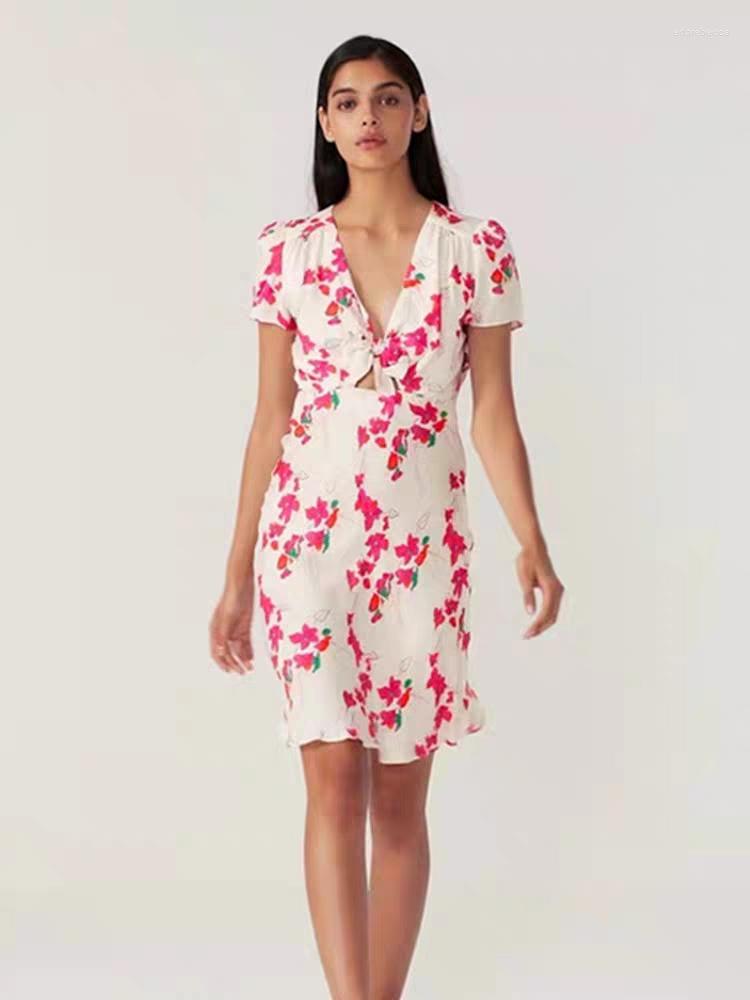 Party Dresses Women Twisted V-neck Dress High Waist Short Sleeve Floral Print Summer 2023 Mini Robe Female Clothes, Black
Party Dresses Women Twisted V-neck Dress High Waist Short Sleeve Floral Print Summer 2023 Mini Robe Female Clothes, Black