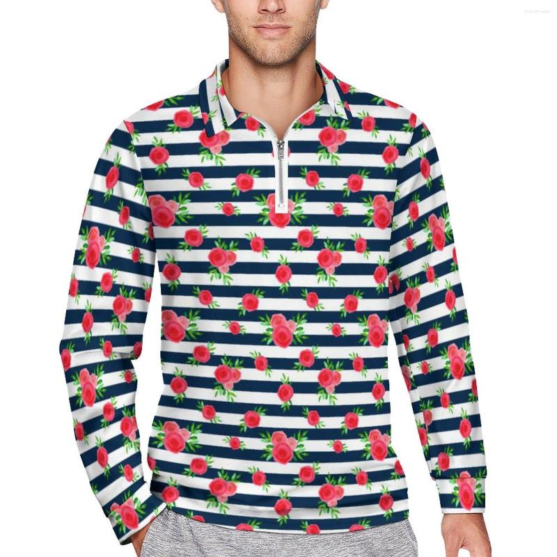Men' Polos Watercolor Roses Loose Polo Shirt Men Blue White Striped Long Sleeve Casual T-Shirts Funny Autumn Printed Big Size, Style
Men' Polos Watercolor Roses Loose Polo Shirt Men Blue White Striped Long Sleeve Casual T-Shirts Funny Autumn Printed Big Size, Style