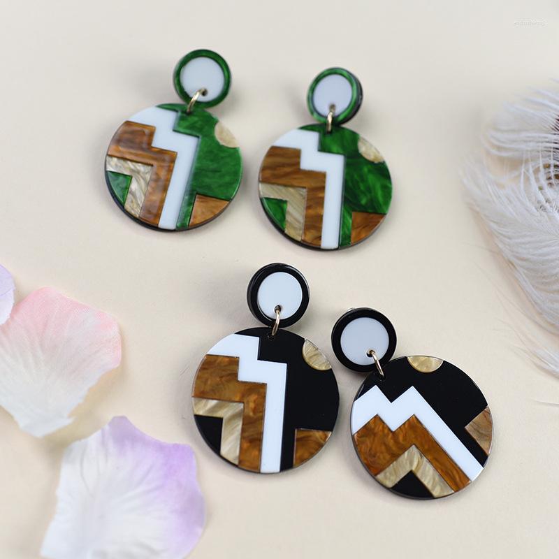 Dangle Earrings UJBOX Multi-color Acetate Stitching Drop Women Geometric Resin Acetic Acid Wedding Party Top Qualtiy
Dangle Earrings UJBOX Multi-color Acetate Stitching Drop Women Geometric Resin Acetic Acid Wedding Party Top Qualtiy