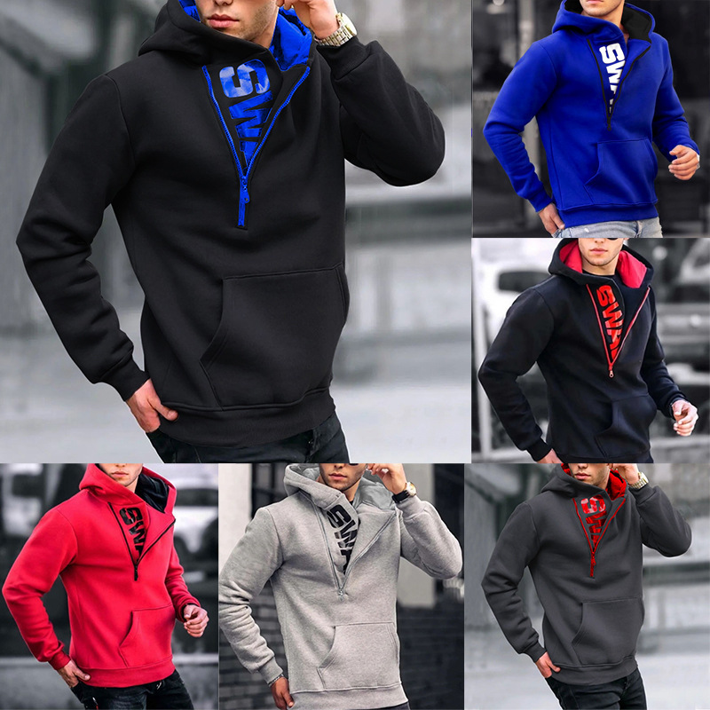 Foreign trade batch Aliexpress subalphabet European and American trend plus fleece pullover side zipper hoodie
Foreign trade batch Aliexpress subalphabet European and American trend plus fleece pullover side zipper hoodie
