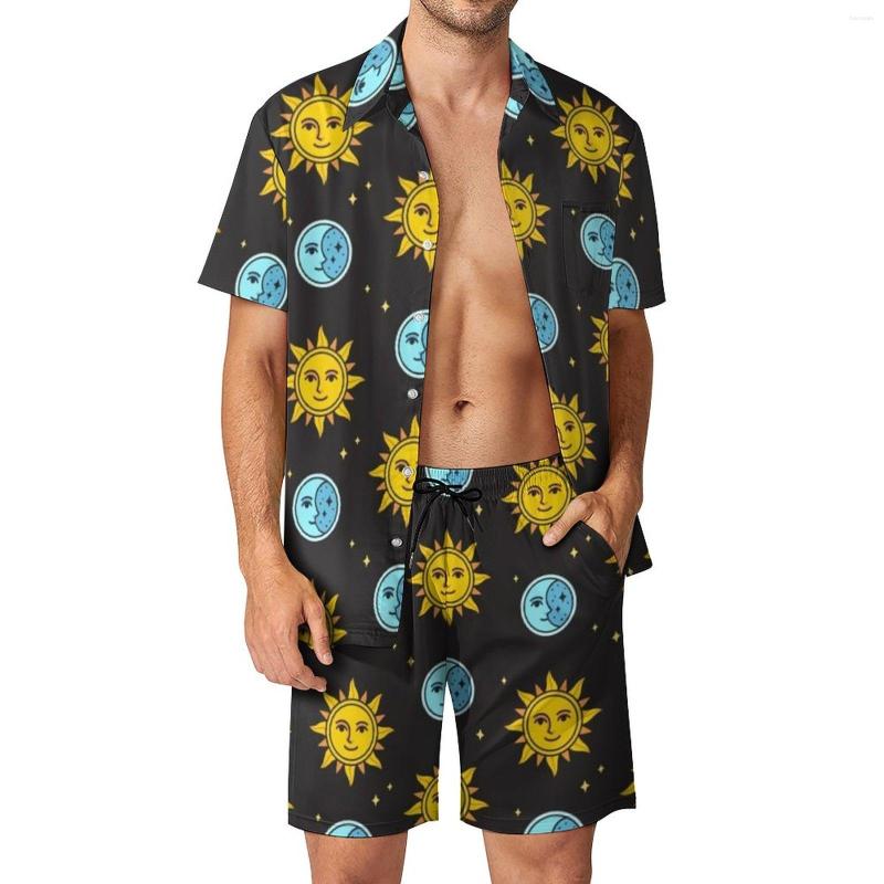 Men's Tracksuits Retro Symbol Print Men Sets Sun And Moon Vintage Casual Shirt Set Short Sleeve Shorts Summer Vacation Suit Plus Size 2XL, Style-8
Men's Tracksuits Retro Symbol Print Men Sets Sun And Moon Vintage Casual Shirt Set Short Sleeve Shorts Summer Vacation Suit Plus Size 2XL, Style-8