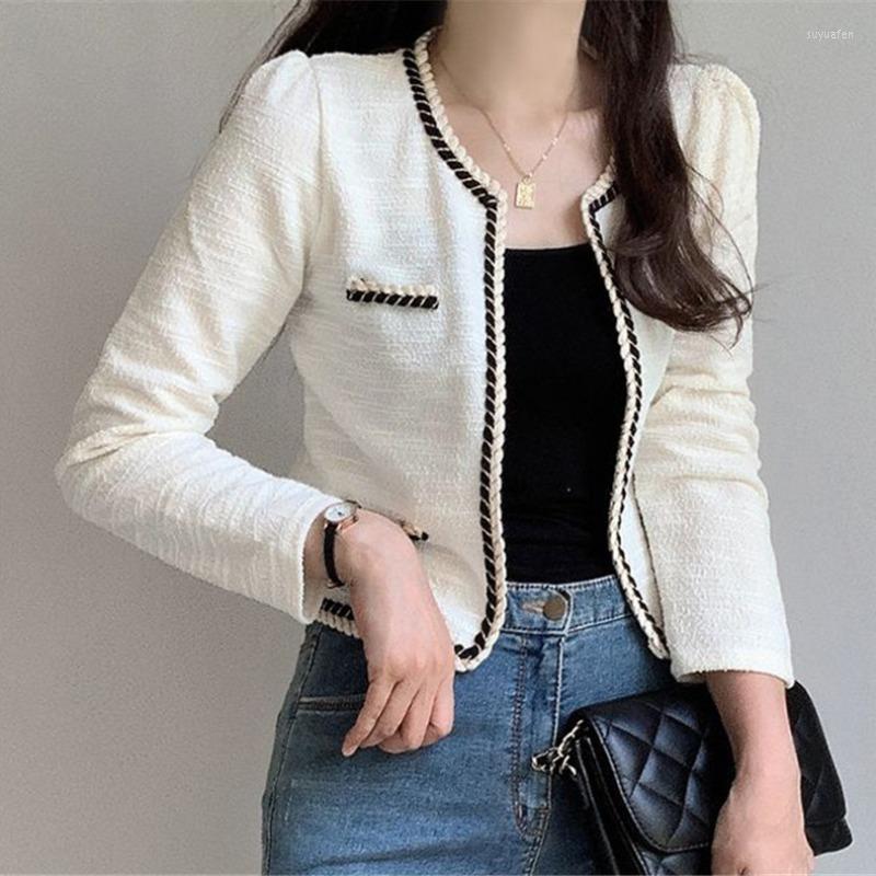 Women's Jackets Plaid Tailored Coat Spring Slim Cropped Black Tweed For Women Contrast Vintage Chaqueta Mujer Roupas Femininas Coats
Women's Jackets Plaid Tailored Coat Spring Slim Cropped Black Tweed For Women Contrast Vintage Chaqueta Mujer Roupas Femininas Coats